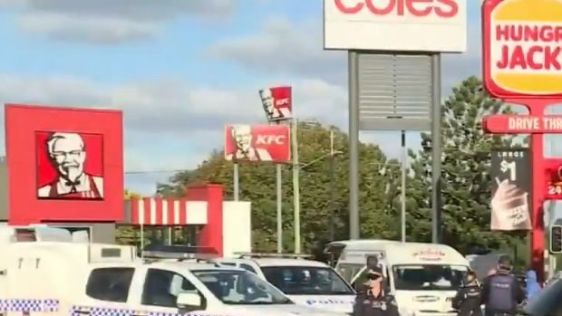 Police picked up eight suspects from a fast food carpark on Sunday, May 6.