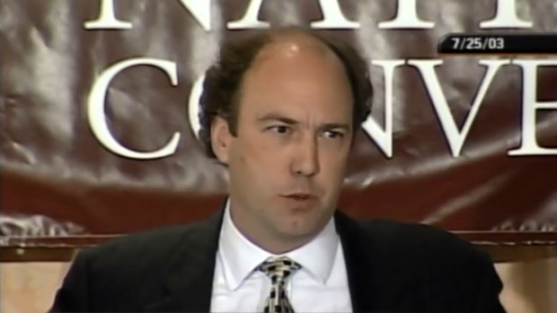 Paul Erickson, Republican, who matches the description of the US citizen in the Butina indictment in a screengrab from 2003. 