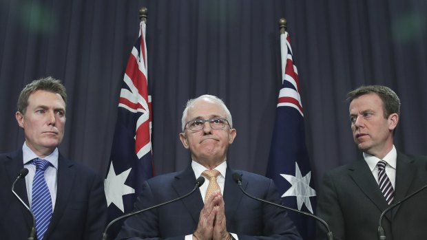 Prime Minister Malcolm Turnbull announcing the federal government's response to the royal commission into child sexual abuse.