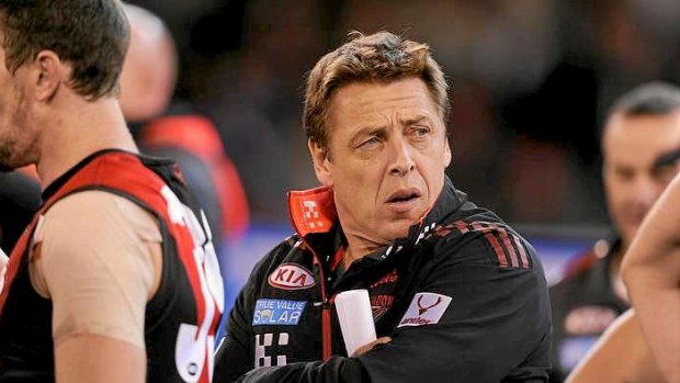 Essendon's Mark Thompson, who said on Monday he had "no idea" whether he would be charged.