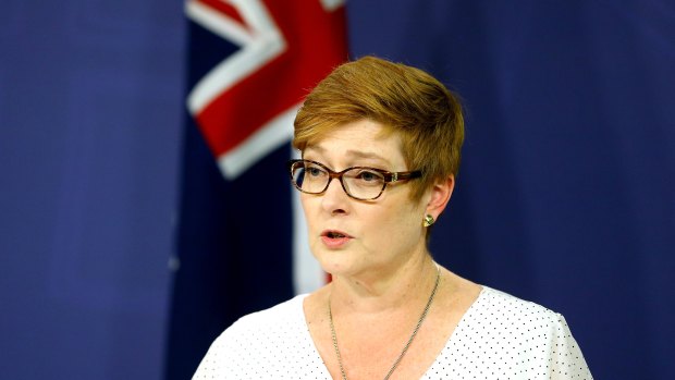 Defence Minister Marise Payne said the strikes were not seeking to escalate the conflict in Syria.