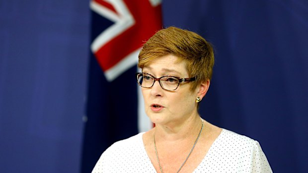 Defence Minister Marise Payne said the strikes were not seeking to escalate the conflict in Syria.