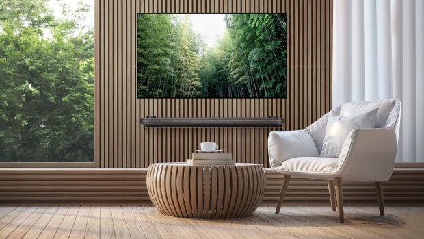 The 'wallpaper' W8 is the most expensive of LG's 2018 OLEDs, starting at $9999 for a 65-inch model.