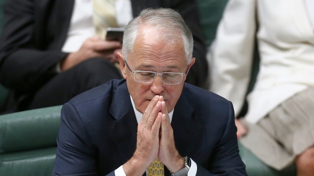 Prime Minister Malcolm Turnbull during question time on Thursday.
