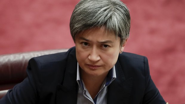 Penny Wong: canvassed a call for Australia to recalibrate its relations with Washington.