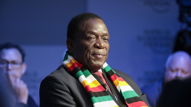 Zimbabwean President Emmerson Mnangagwa.