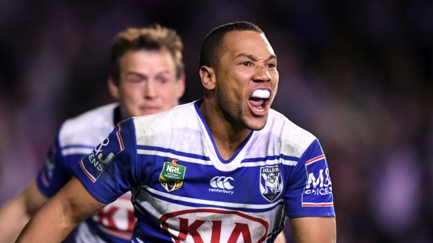 In demand: The Tigers are in the market for Bulldogs fullback Moses Mbye. 