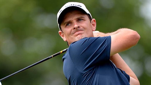Justin Rose of England has played the best round of the contenders, and duly found the lead late in the tournament.