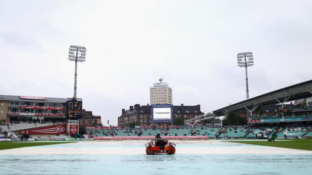 Rain delays the start of play on day four of the fifth Ashes Test between England and Australia at The Oval.