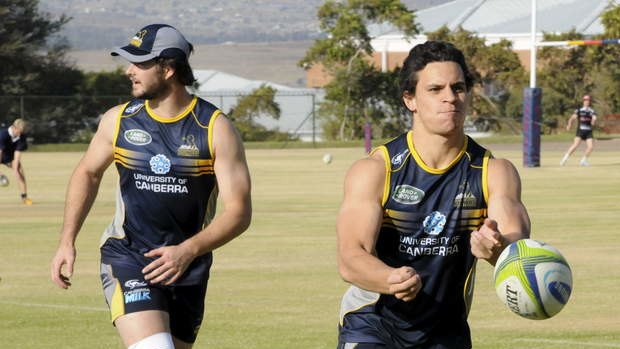 Brumbies flyhalf Matt Toomua at training.