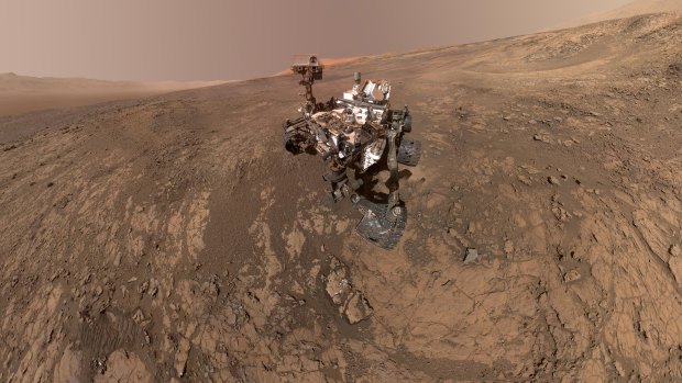 This self-portrait of NASA's Curiosity Mars rover shows the vehicle on Vera Rubin Ridge, Mars.