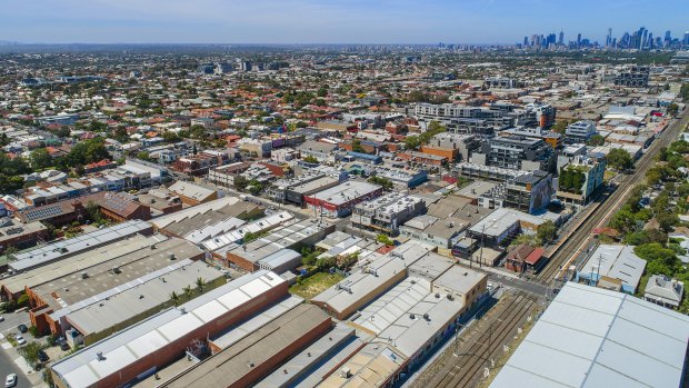 Former factories in Albion Street, Brunswick.