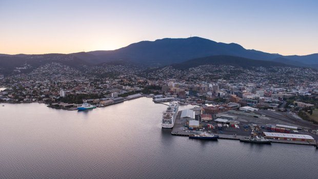 Hobart from above. 
