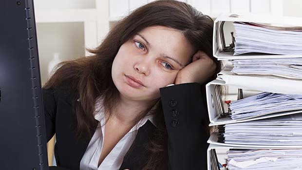 Counter productive: The average employee wastes 50 minutes a day on work that will either be binned or not used.