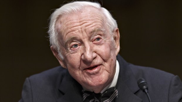 Retired Supreme Court Justice John Paul Stevens in 2014.