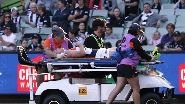 Careful; recover: The Giants are not ruling out a return this year for Tom Scully, who suffered a broken ankle in round two.