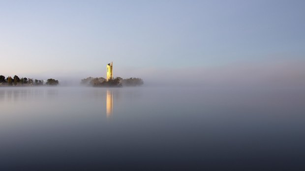 Ian Houghton’s smog-covered National Carillon shot taken in autumn, 2014.