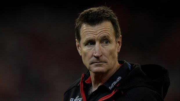 Rapt: Coach John Worsfold says the Bombers still have a long way to go after picking up four points against Geelong.