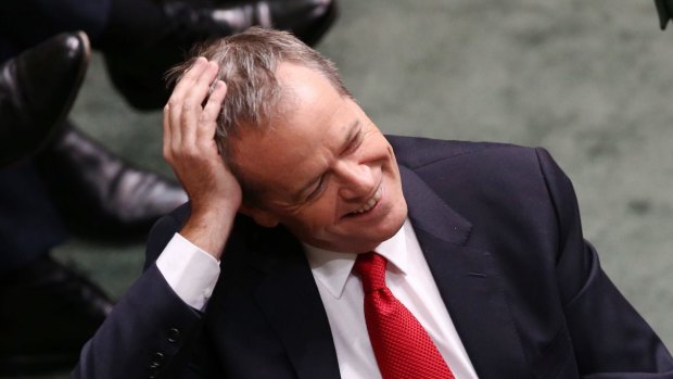 Opposition Leader Bill Shorten during question time on Tuesday .