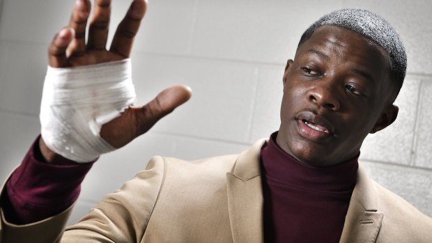 James Shaw Jnr's hand was injured when he disarmed the shooter on Sunday.