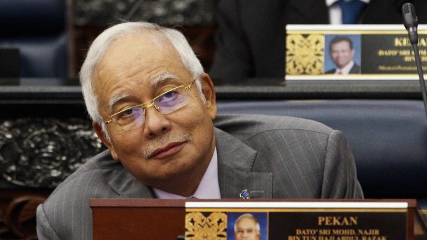 Malaysian Prime Minister Najib Razak in Parliament on Wednesday.