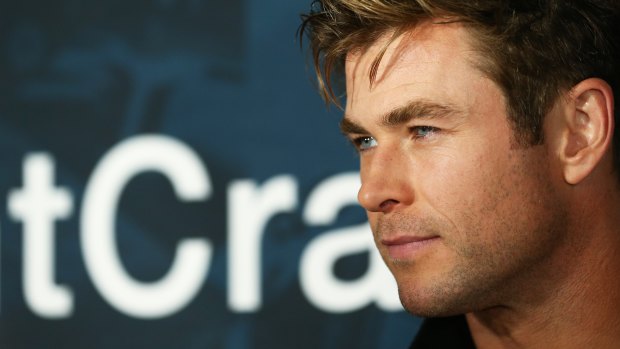 Chris Hemsworth at the TAG Heuer party at the Museum of Contemporary Art on Wednesday.