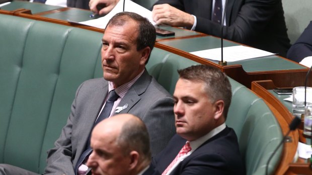 Special Minister of State Mal Brough during question time on Wednesday.