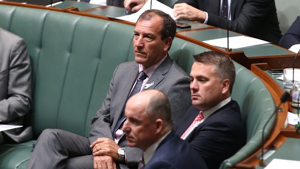 Special Minister of State Mal Brough during question time on Wednesday.