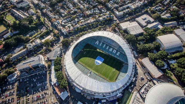 Allianz Stadium at  Moore Park will be knocked down and rebuilt. 
