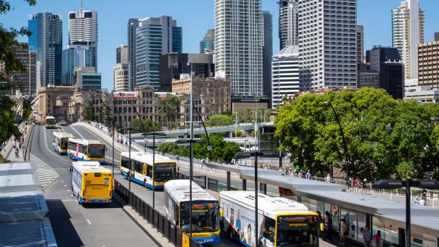 Brisbane residents took fewer public transport trips in the 2017 financial year compared to the same period the previous year.