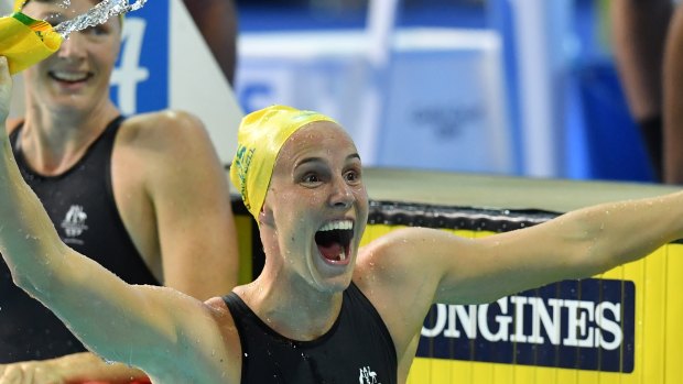 Family affair: Bronte Campbell was just too good on the night.