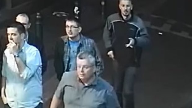 CCTV footage captured of the five men police want to speak to in relation to the theft of Thor's hammer.