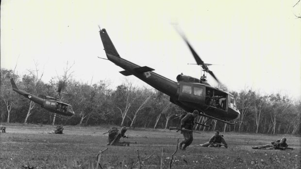Troops arriving in Vietnam