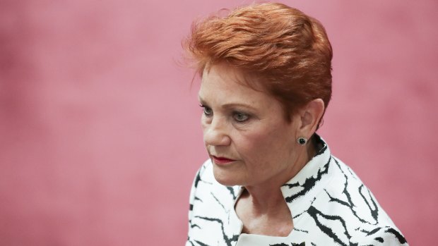 Senator Pauline Hanson has backflipped on her support for the government's company tax plan.