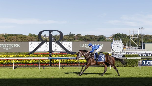 In a world of her own: Winx wins last year's Queen Elizabeth Stakes 