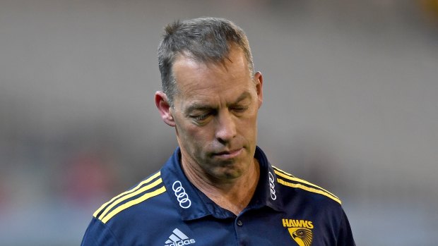 Hawthorn coach Alastair Clarkson was questioning himself after the Hawks lost on Friday night.