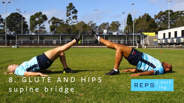 From the ground up: Tahs team doctor Sharron Flahive and strength and conditioning coach Aaron Sculli are behind the grassroots initiative.