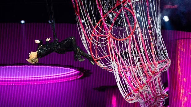 The show features Pink's trademark acrobatics which have made her tours such a phenomenal success in Australia.