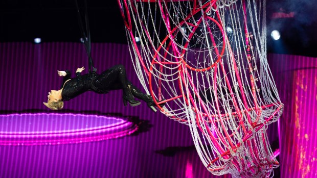 The show features Pink's trademark acrobatics which have made her tours such a phenomenal success in Australia.