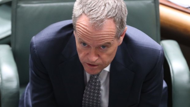 Opposition Leader Bill Shorten during question time on Monday.