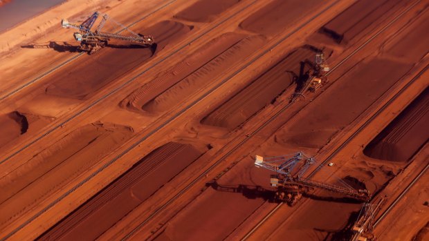 Rio Tinto says iron ore prices have fallen to a 'new normal, as China imports less of the bulk commodity. 