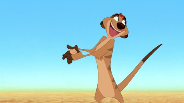 Timon the Meerkat in The Lion King.