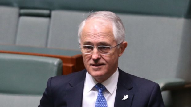 Prime Minister Malcolm Turnbull arrives for question time on Monday.