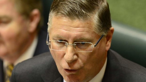 Denis Napthine Premier of Victoria at question time, State Parliament.