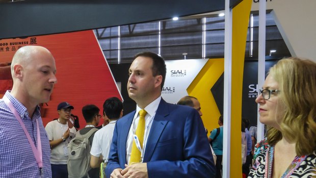 Minister for Trade Steven Ciobo at the Shanghai Food Industry Expo  last week.