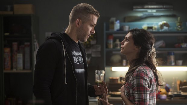 Love bubble burst: Ryan Reynolds, left, and Morena Baccarin in the first Deadpool.