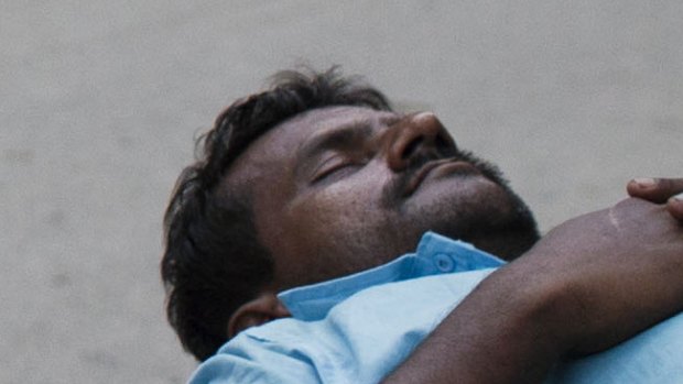 A man sleeps on a cart at Mohammadpur Geneva camp where over 100 suspected drug peddlers were detained in a raid last week.