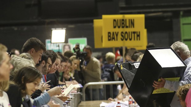 Official counting began on Saturday in Ireland's historic abortion rights referendum.