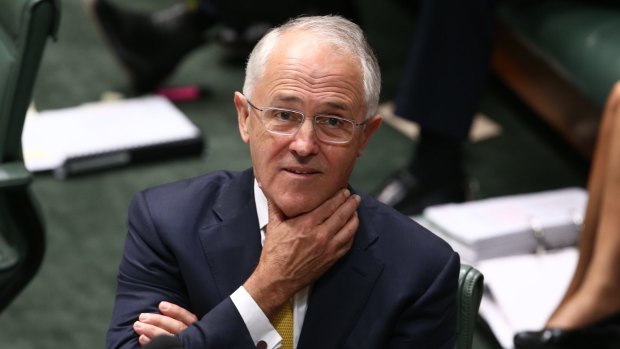 Prime Minister Malcolm Turnbull during question time on Wednesday.