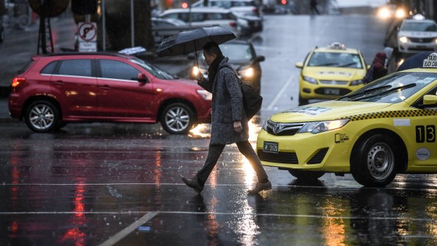 Wild weather sweeps across Melbourne.